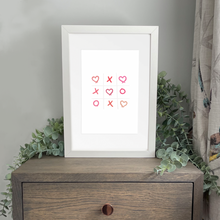 Load image into Gallery viewer, Xs and Os Embossed A4 Print