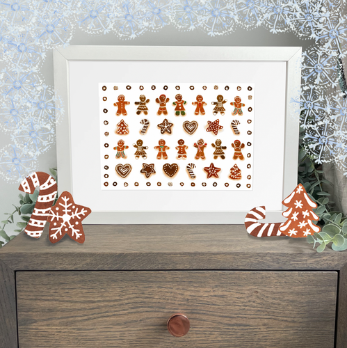 Gingerbreads A4 Print